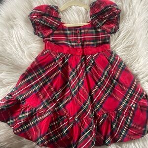 Size 2T Janie and Jack Holiday Dress in Tartan.